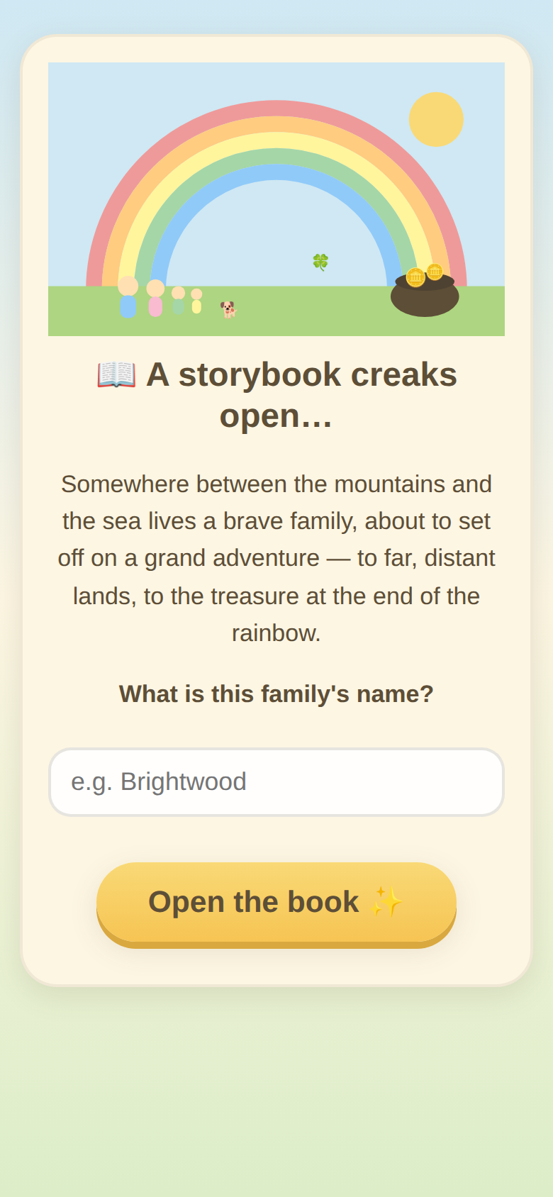 The First Adventure onboarding quest